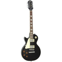 Epiphone Les Paul Standard Ebony Accastillage Chrome Gaucher