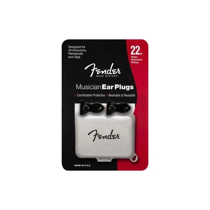 Fender Musician Series Black Ear Plugs Fender Musician Series Black Ear Plugs