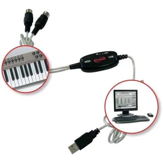 Prodipe MIDI USB 1i1o