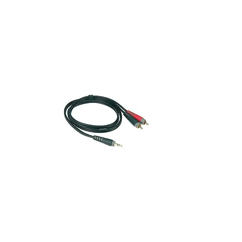 Klotz Y-Câble 3m noir - Mini Jack - 2 RCA