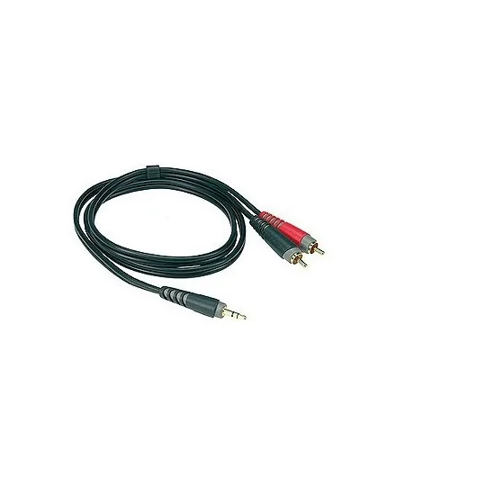 Klotz Y-Câble 3m noir - Mini Jack - 2 RCA