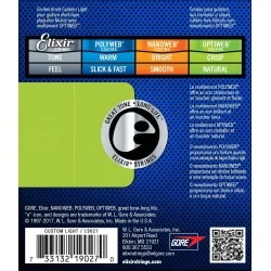 Elixir 19027 Custom Light 09-46 Optiweb Coating Elixir 19027 Custom Light 09-46 Optiweb Coating