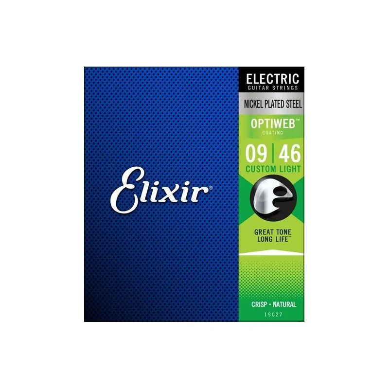 Elixir 19027 Custom Light 09-46 Optiweb Coating Elixir 19027 Custom Light 09-46 Optiweb Coating