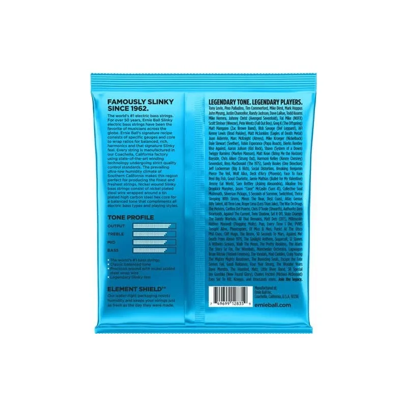 Ernie Ball Jeu Extra Slinky Bass