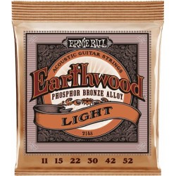 Ernie Ball Jeu Earthwood Acoustic Light 11-52