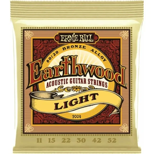 Ernie Ball Jeu de Cordes Earthwood Acoustic Light 11-52