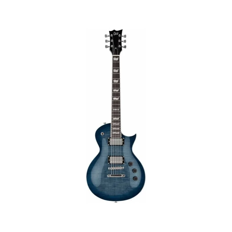 ESP LTD Eclipse 256 Bleu flammé transparent