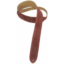 Levy's Guitar Strap Classics Series Suede Burgundy