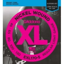 D'Addario Jeu 5 Cordes Nickel Soft Gauge D'Addario Jeu 5 Cordes Nickel Soft Gauge