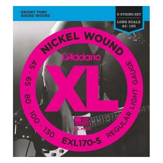 D'Addario Jeu 5 Cordes Nickel Soft Gauge