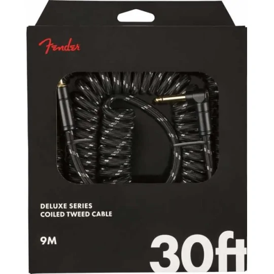 Fender Deluxe Coil Cable Black Tweed 9 Mètres