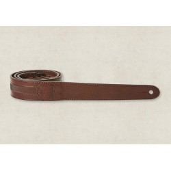 Taylor Courroie Slim Leather Chocolate Brown 1.5"