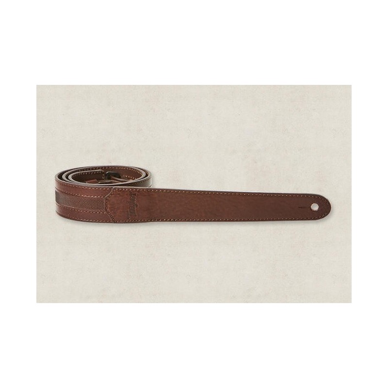 Taylor Courroie Slim Leather Chocolate Brown 1.5"