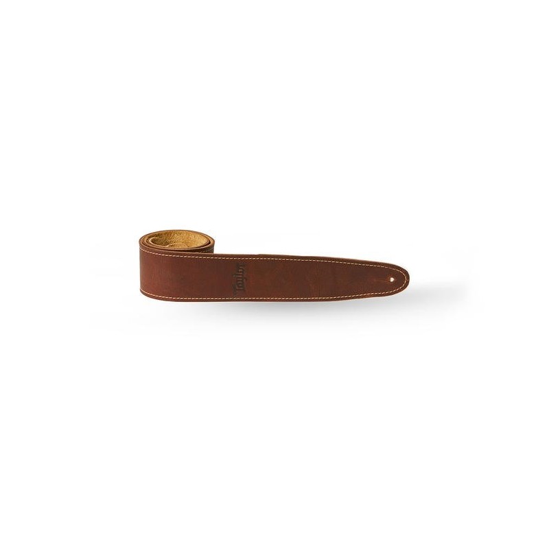 Taylor Courroie Choc Brown Leather Suede Back 2.5"