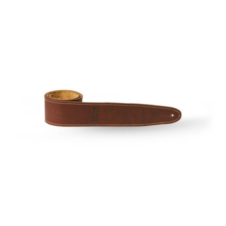 Courroie Choc Brown Leather Suede Back 2.5"