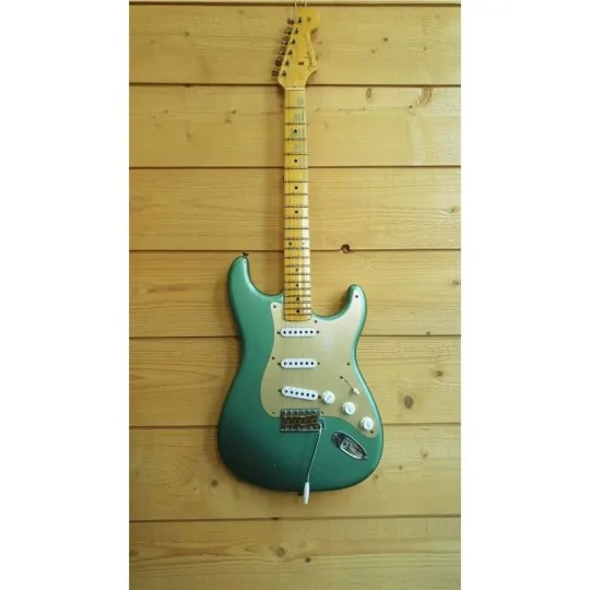 Fender 2019 Ltd Ed '55 Dual-Mag Strat MN Super Fad Aged Sherwood Green