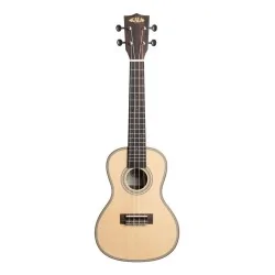 Kala KA-SSEBY-C Solid Spruce Top Striped Ebony Concert