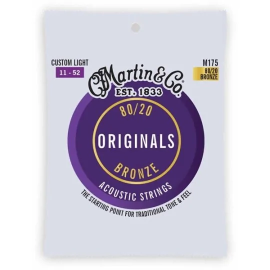 Martin M175 Standard Bronze 80/20 - Custom Light 11-52