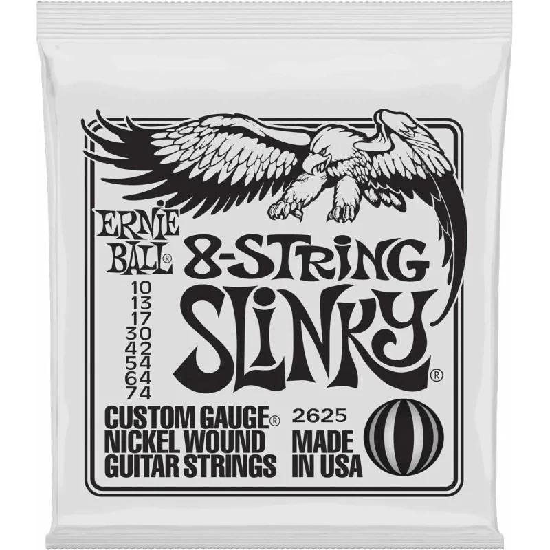 Ernie Ball 2225 Slinky 8 Cordes 10-74 Ernie Ball 2225 Slinky 8 Cordes 10-74