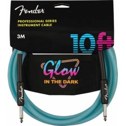 Fender Professional Glow in the Dark Cable Blue 3 Mètres