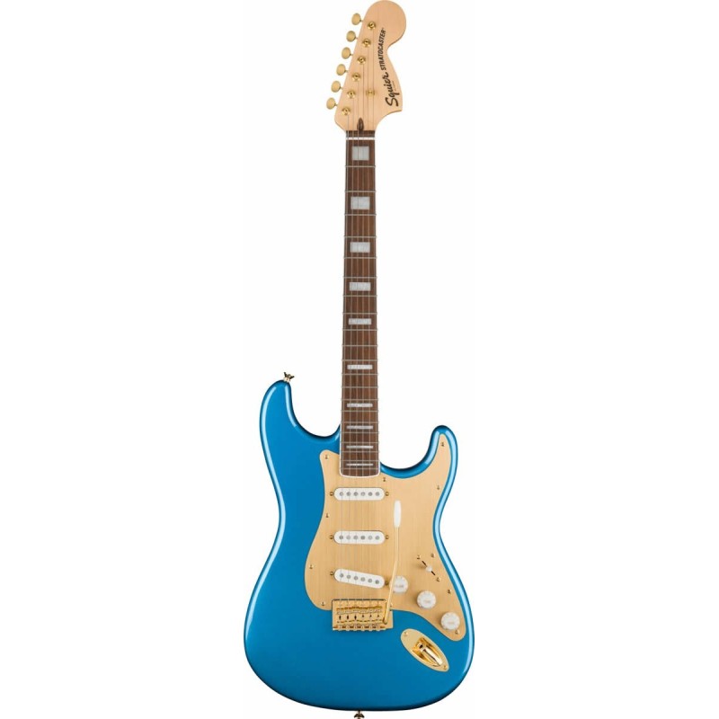 Squier 40th Anniv Stratocaster Gold Ed LRL Lake Placid Blue
