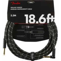 Fender Cable Jack Deluxe Angle Black Tweed 5.5m