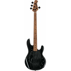 Sterling by Music Man StingRay34 Black with White Grain