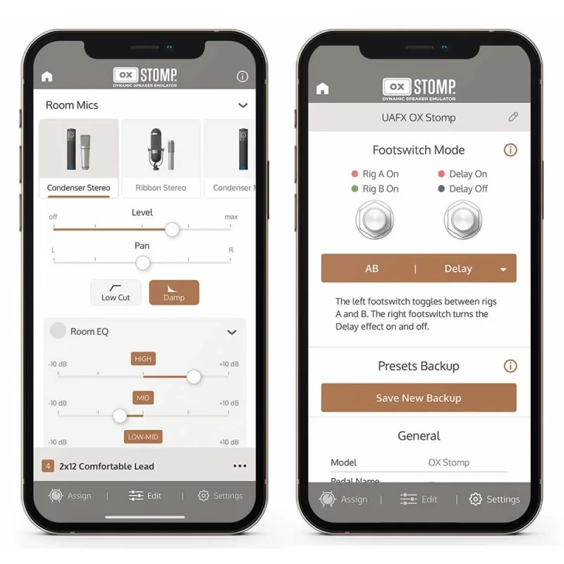 Universal Audio UAFX OX Stomp - Dynamic Speaker Emulator