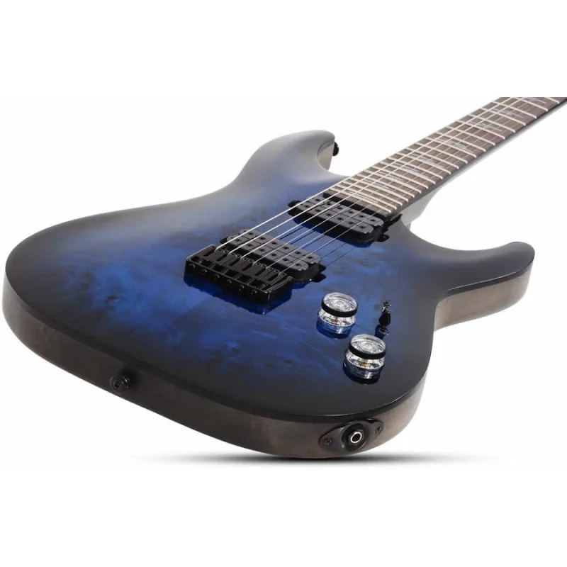 Schecter Omen Elite-6 See Thru Blue Burst