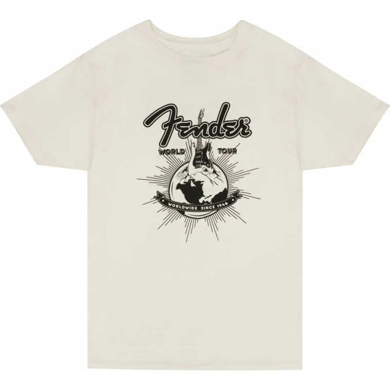 Fender World Tour T-Shirt Vintage White M Fender World Tour T-Shirt Vintage White M