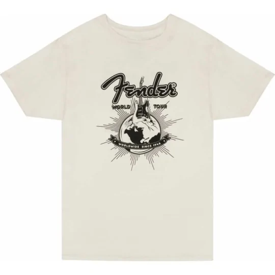 Fender World Tour T-Shirt Vintage White M
