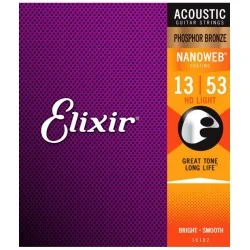 Elixir 16182 Jeu HD Light Phosphor Bronze