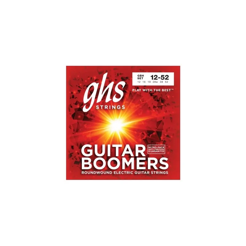 GHS GBH Jeu 6 cordes Guitar Boomers 12-52 GHS GBH Jeu 6 cordes Guitar Boomers 12-52