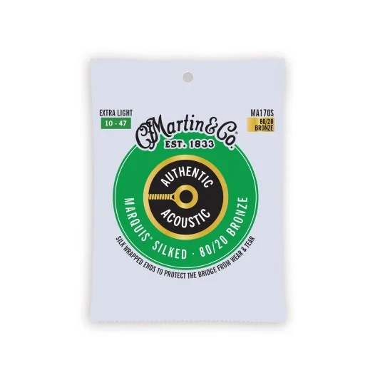Martin MA170S 80/20 Bronze - Authentic Silked, Extra Light, 80/20