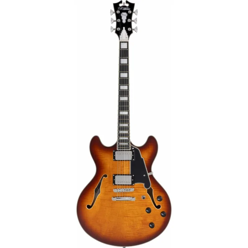 D'Angelico Premier DC Dark Iced Tea Burst