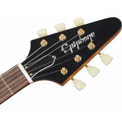 Epiphone 1958 Korina Flying V White Pickguard Aged Natural Epiphone 1958 Korina Flying V White Pickguard Aged Natural