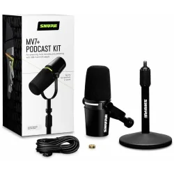 Shure MV7+ Bundle avec stand de table Shure MV7+ Bundle avec stand de table