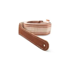 Taylor Academy Jacquard Leather Guitar Strap Brown Taylor Academy Jacquard Leather Guitar Strap Brown