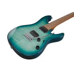 Ibanez AZ24S1F-TXB Transparent Turquoise Burst