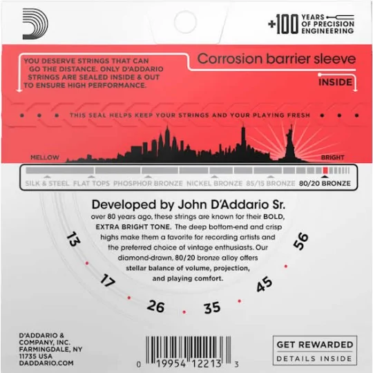 D'Addario EJ12 Medium 13-56