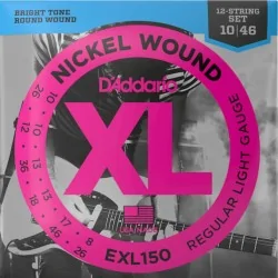 D'Addario EXL150 Regular Light 12-String Electric Guitar D'Addario EXL150 Regular Light 12-String Electric Guitar