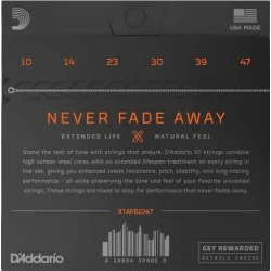 D'Addario XTAPB1047 Extra Light Coated Acoustic