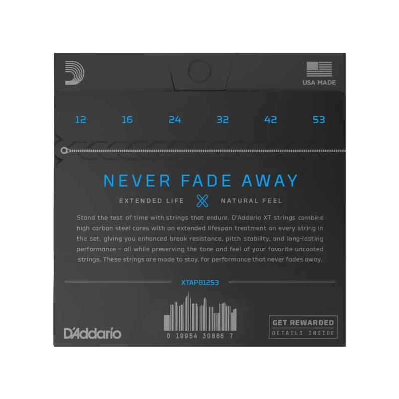 D'Addario XTAPB1253 Light Coated Acoustic