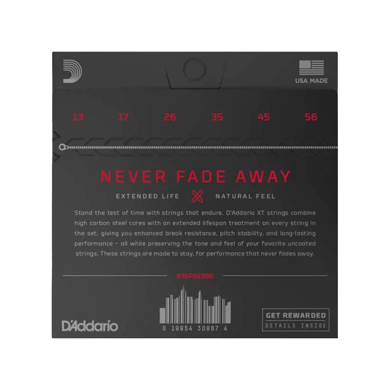 D'Addario XTAPB1356 Medium Coated Acoustic