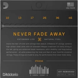 D'Addario XTE1046 Regular Light Coated Electric 10-46 D'Addario XTE1046 Regular Light Coated Electric 10-46