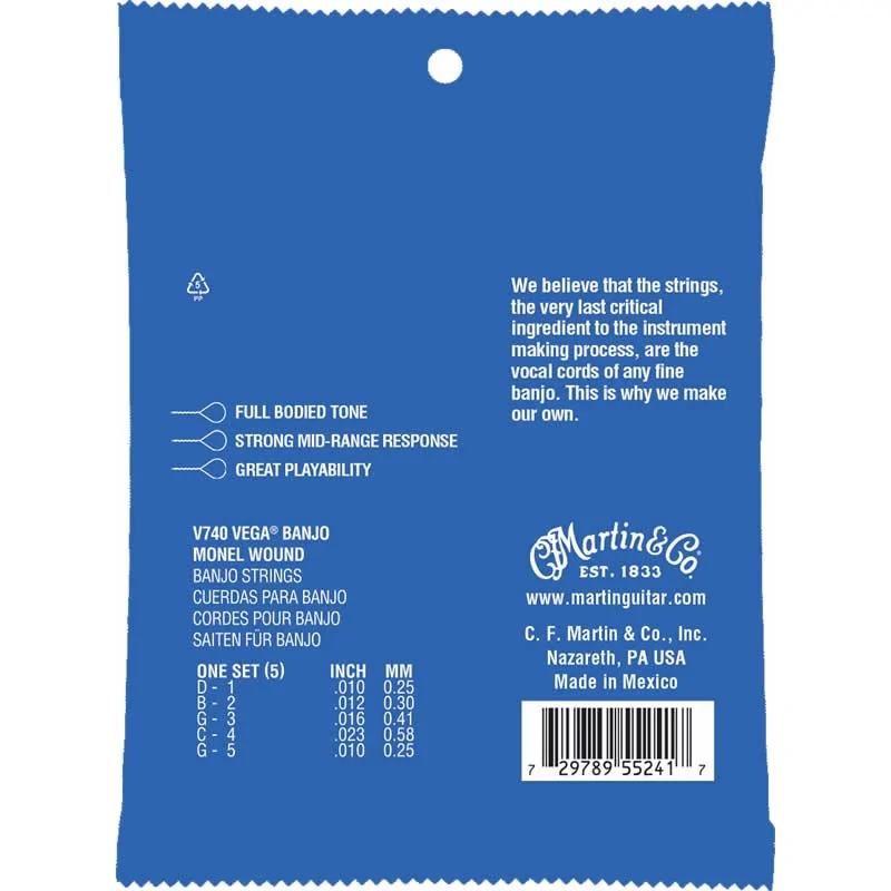 Martin Guitars Vega Banjo V740