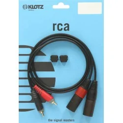 Klotz Câble RCA / XLR Mâle Twin Pro 3 Mètre Klotz Câble RCA / XLR Mâle Twin Pro 3 Mètre
