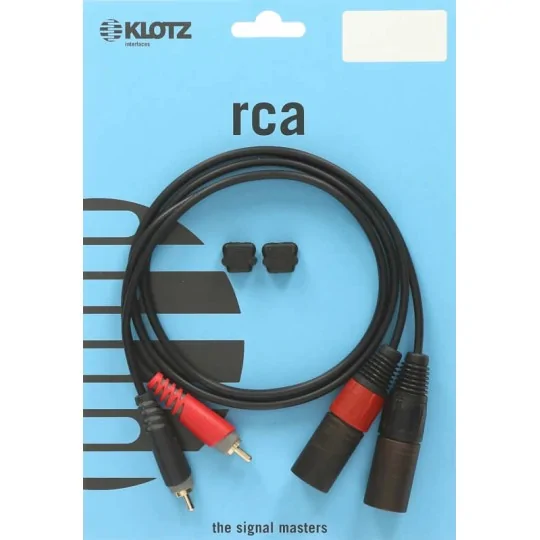 Klotz Câble RCA / XLR Mâle Twin Pro 3 Mètre