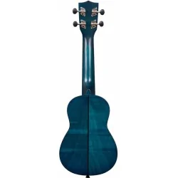 Kala Exotic Mahogany Soprano Transparent Blue