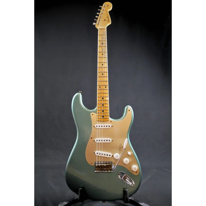 Fender 2019 Ltd Ed '55 Dual-Mag Strat MN Super Fad Aged Sherwood Green